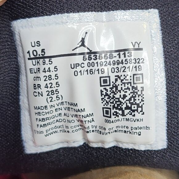 Nike Air Jordan 1 Low Mystic Green Men's 10.5 553558-113 (9/10) Pristine - Picture 9 of 11